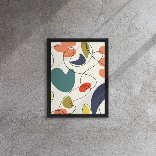 Patterns Framed canvas