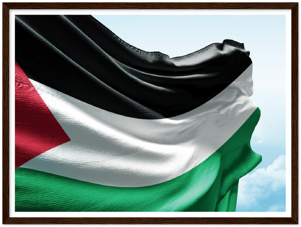 Palestine Flag in the Blue Sky Poster