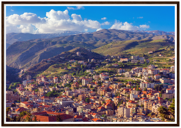 Zahle Skyline Lebanon Poster