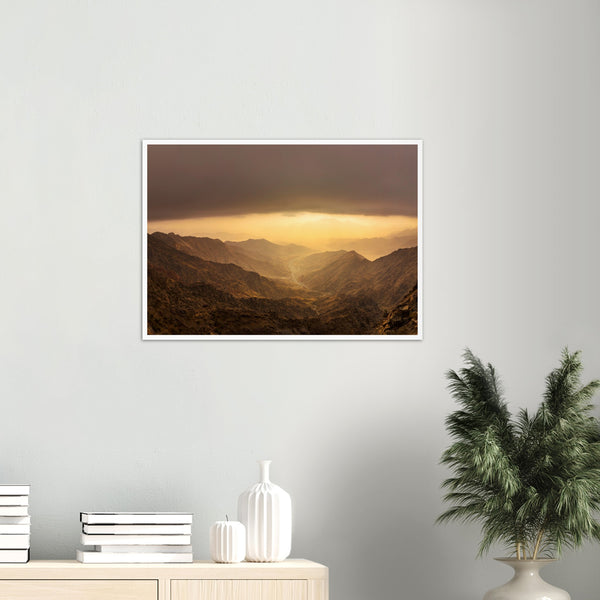 Al-Hada Mountain in Saudi Arabia Poster