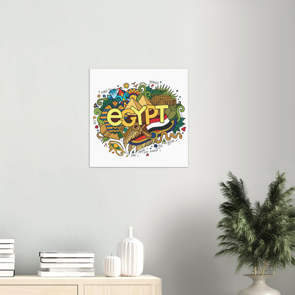 Egypt Hand Lettering Poster