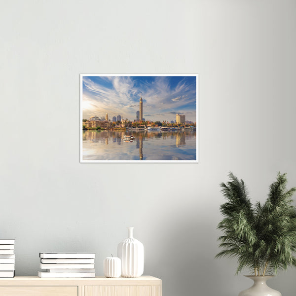 TV Tower and Cairo downtown on the Nile Poster