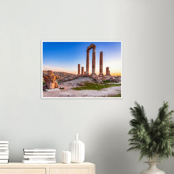 The citadel in Amman Poster