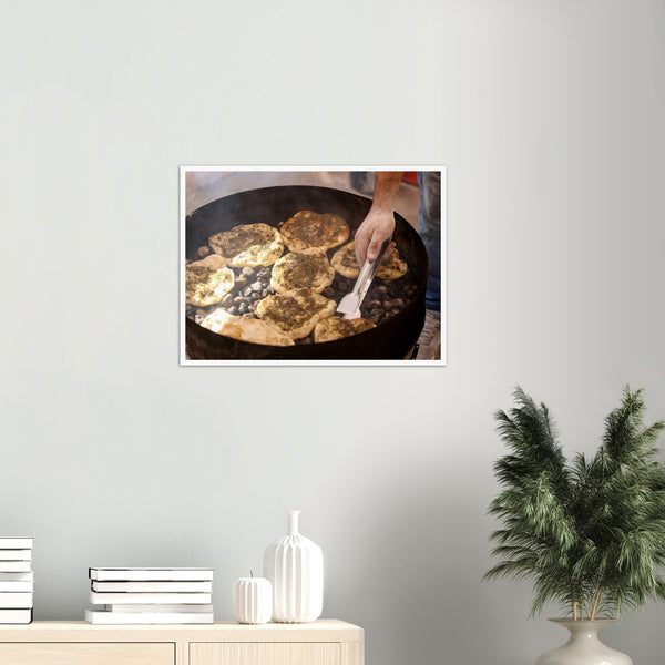 Taboun Bread Baked on Stones Poster