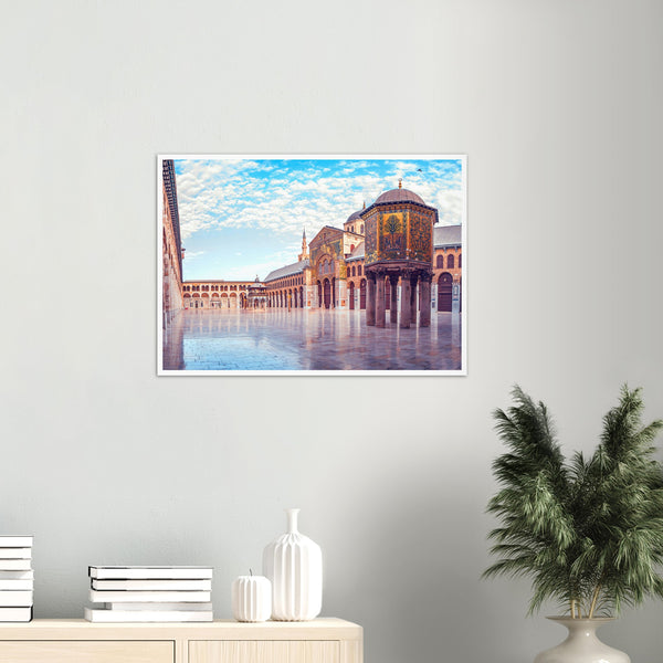 Panoramic View of the Umayyad Mosque in Syria Poster