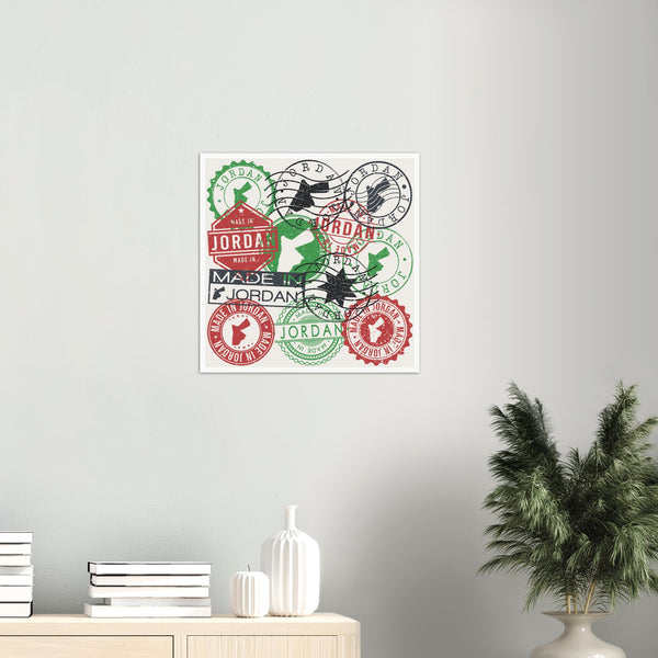 Jordan Set of Stamps Poster