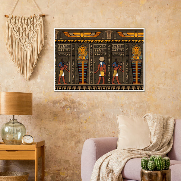 Egyptian hieroglyph and symbols Poster