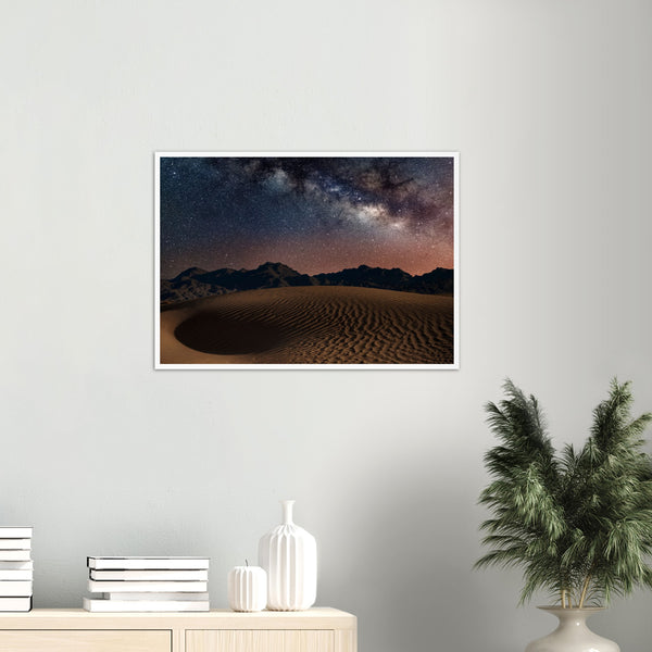 Milky Way From Saudi Arabia Desert Poster