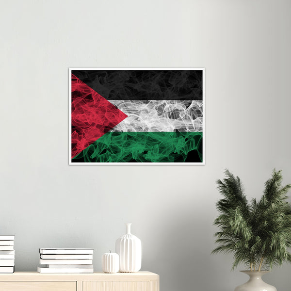Palestine Smoke Flag Poster