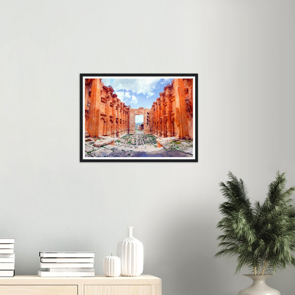 Bacchus Temple in Baalbek Poster