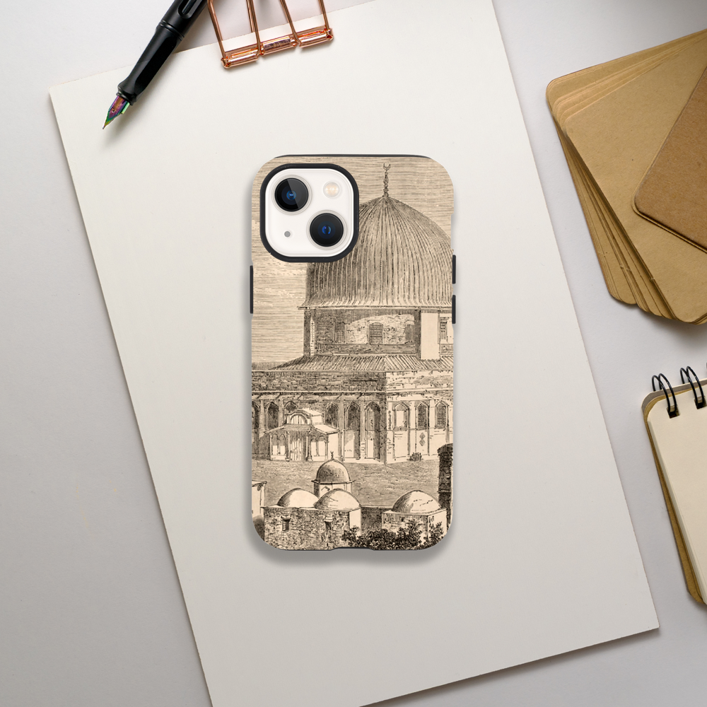 1860 Old View Dome of the Rock Tough Phone Case