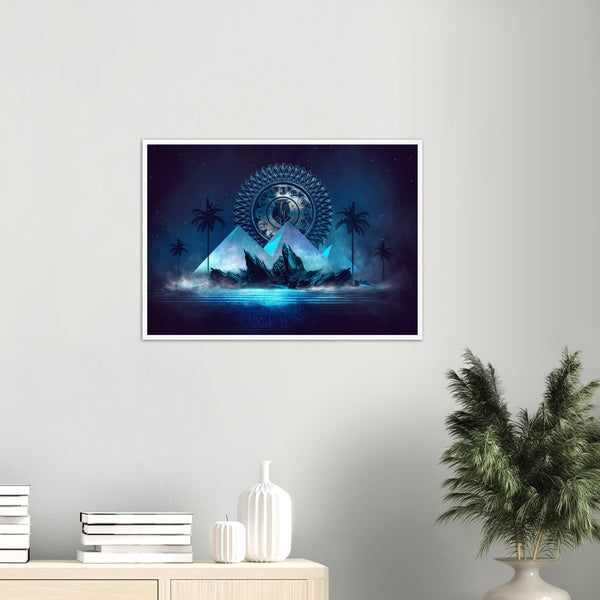 Egyptian Pyramids Abstract Poster