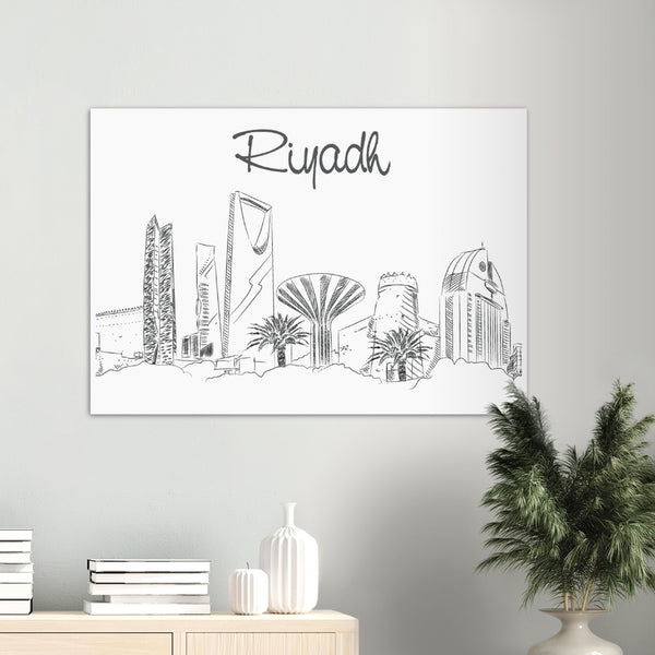 Riyadh City Hand Drawn Poster