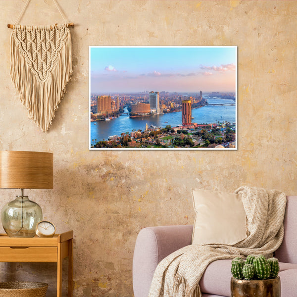 Cairo Downtown, View of the Nile Poster