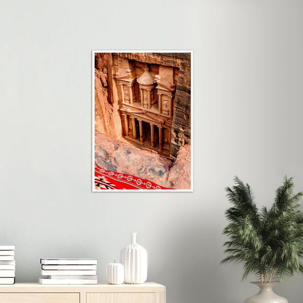 Petra from Above View Poster