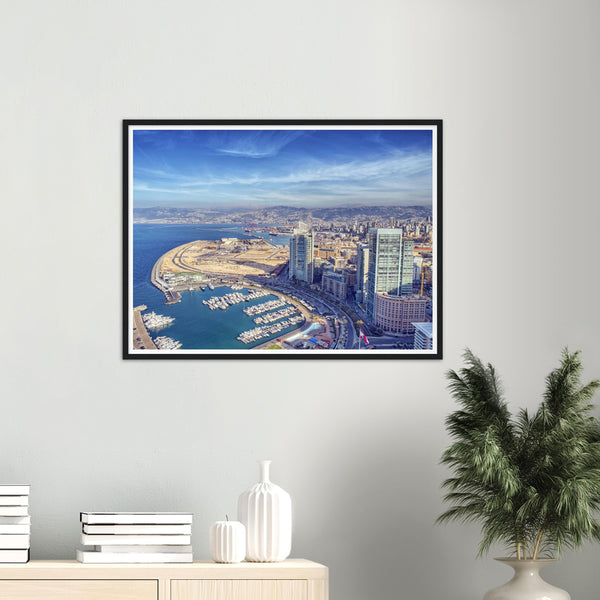 Aerial View of Beirut Poster