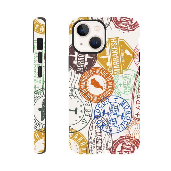Morocco Travel Stamps Tough Phone Case