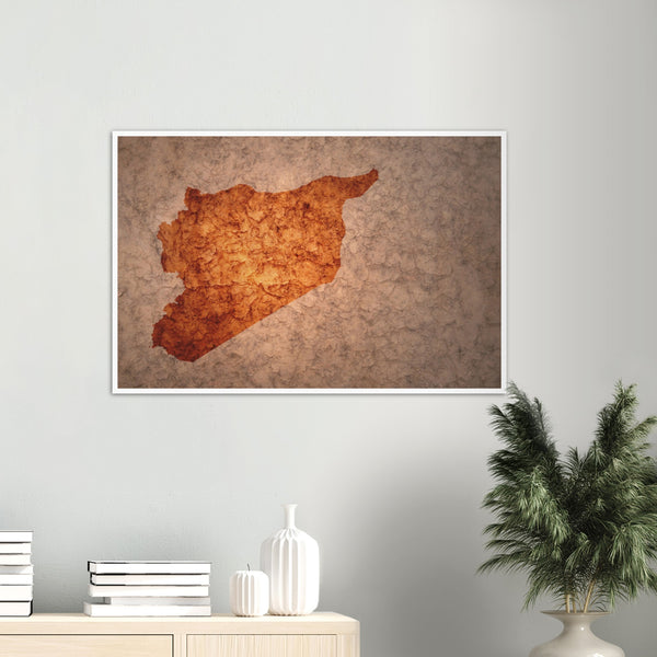 Map of Syria Poster