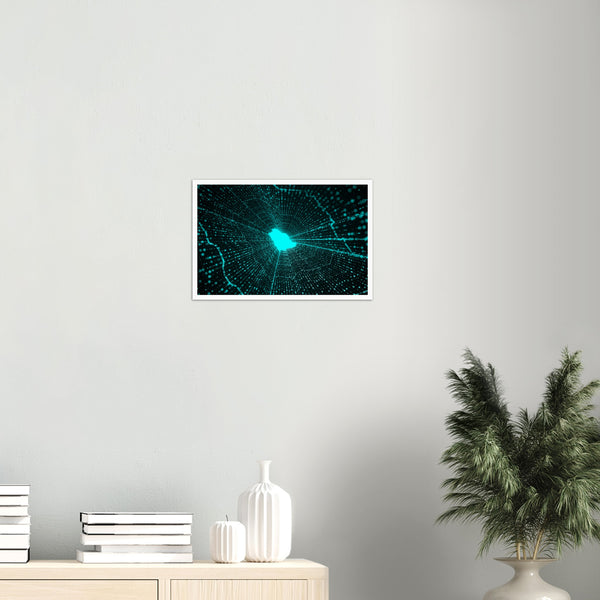 Digital Saudi Arabia Map Poster