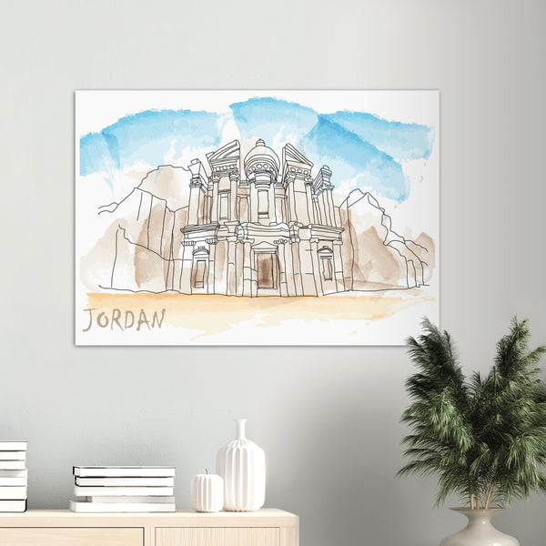 Al-Khazneh Petra in Jordan Poster