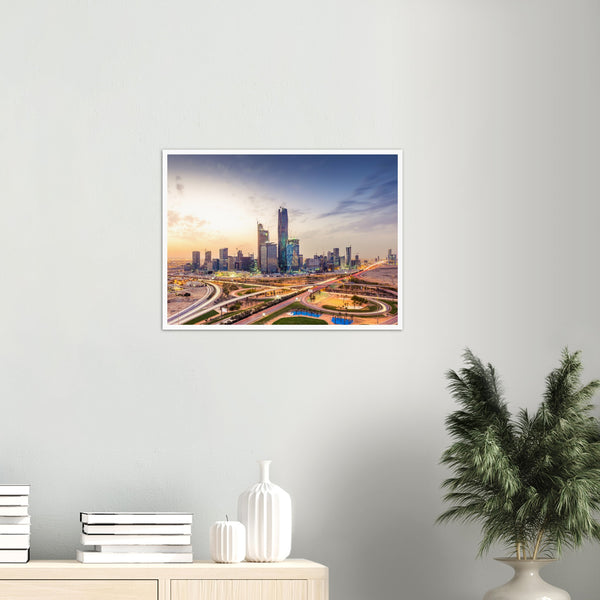 Riyadh City Towers in Saudi Arabia Poster