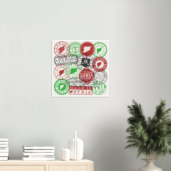 Syria Set of Stamps Poster