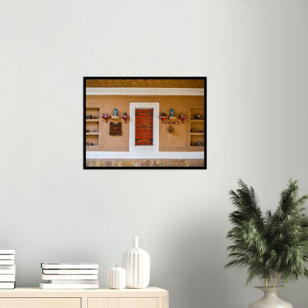 Traditional Mud House in Saudi Arabia Poster