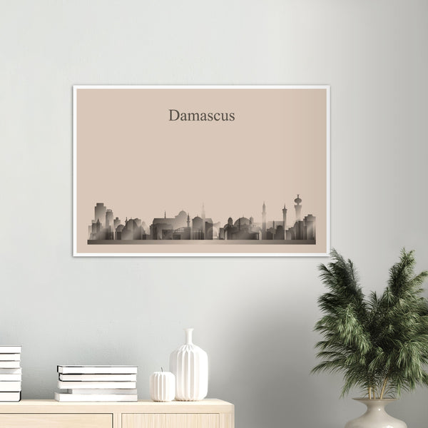 Damascus City Skyline Poster