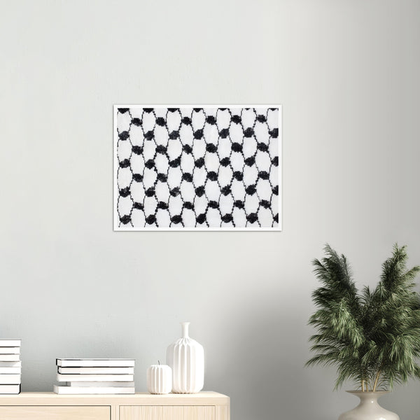 Palestinian Kufiya Pattern Poster