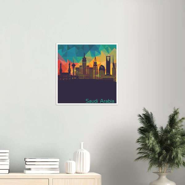 Saudi Arabia landmarks Poster