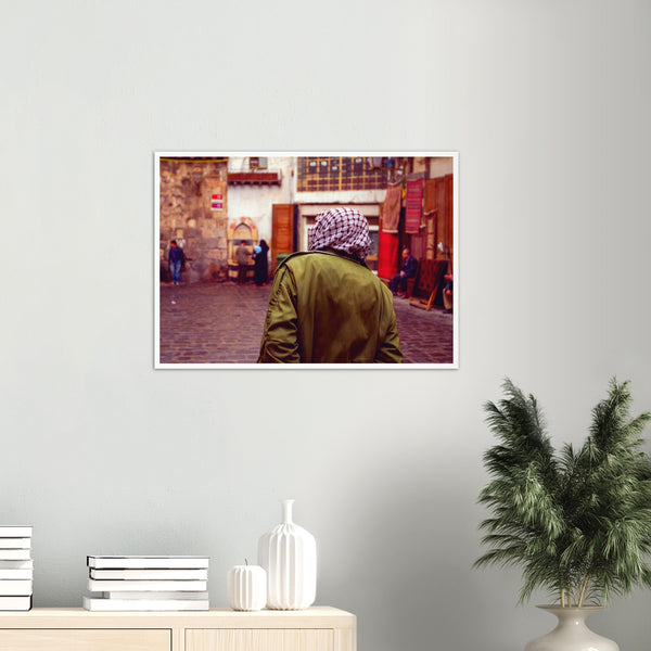 A Man in downtown Damascus - Syria Poster
